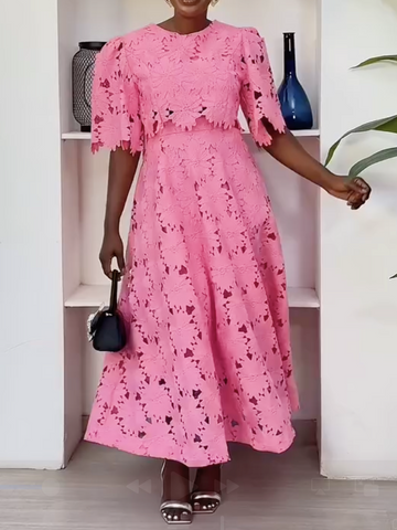 Hollowed Out Fashion Casual Two-piece Dress