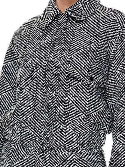 Woven Jacket Two Piece Set