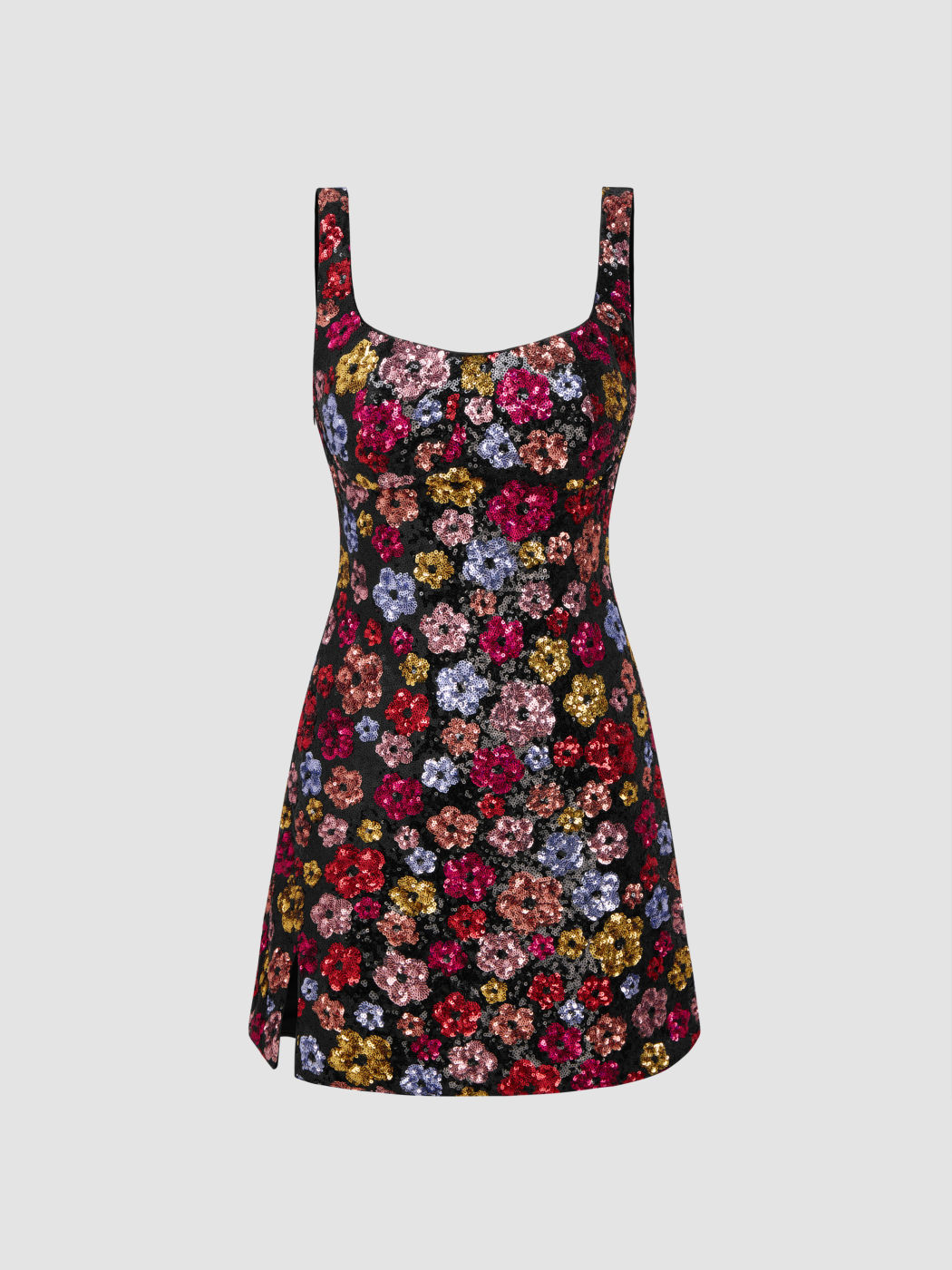 3D Sequin Multi Mini Dress