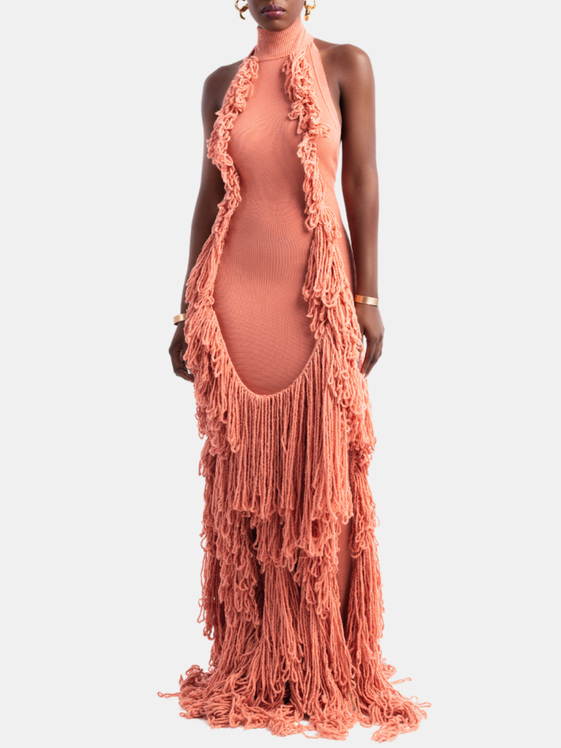 Tassel Knit Gown