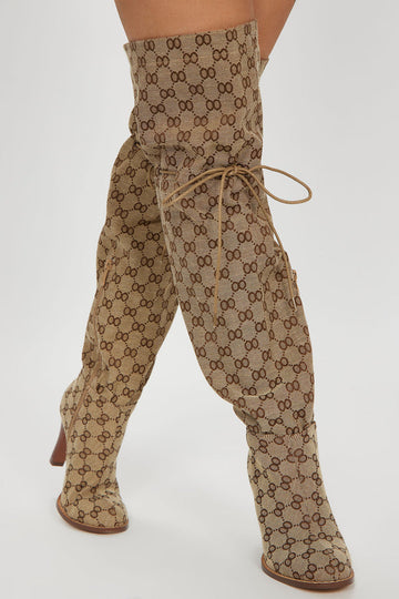 Canvas Over-the-Knee Boots