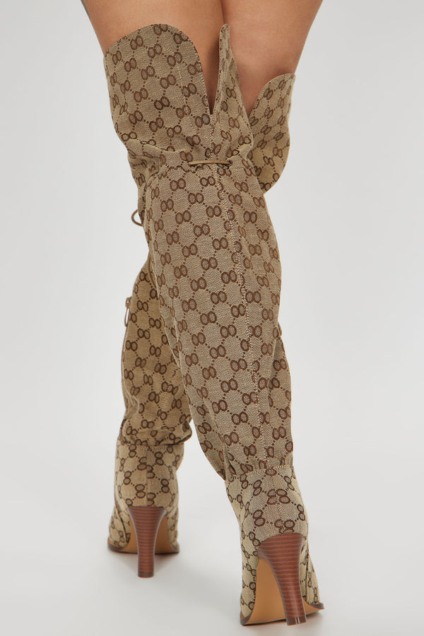 Canvas Over-the-Knee Boots