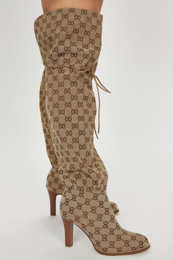 Canvas Over-the-Knee Boots