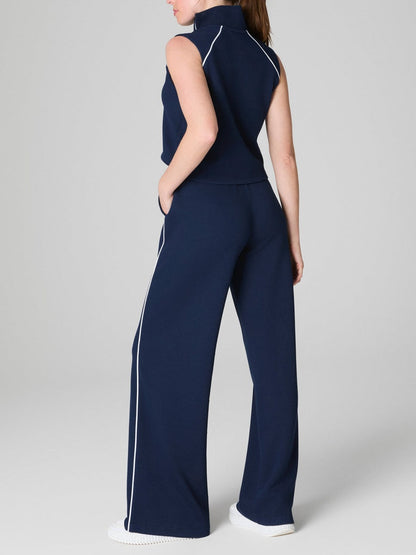 Sleeveless Mockneck Jumpsuit