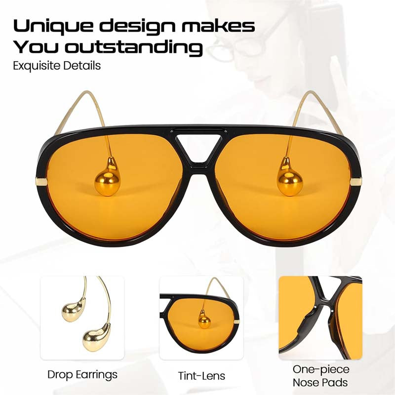 Oversized Aviator Sunglasses