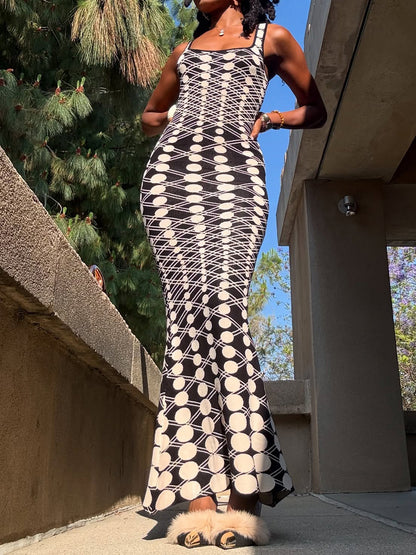 Elegant Scoop Neck Mermaid Dress