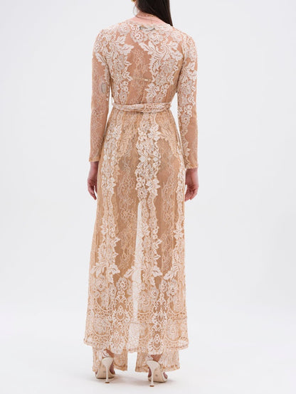Resort Vibes Long Lace Three Pieces Set