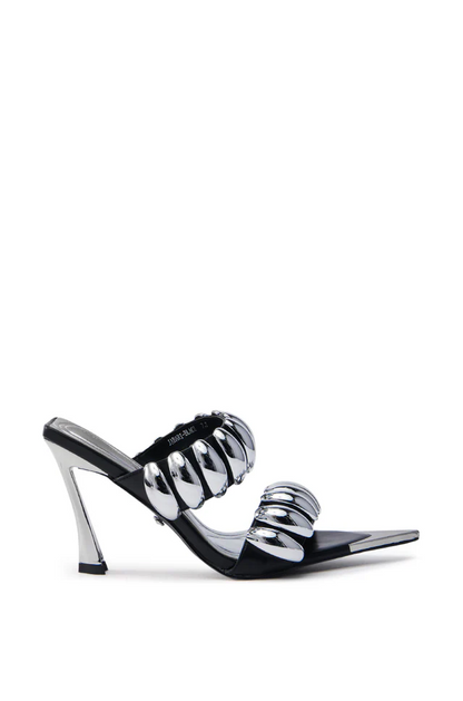 Black Stiletto Sandal