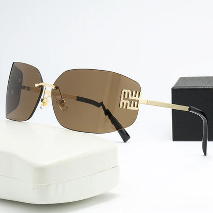 Silver Mirrored Rectangle Sunglasses Women Men Candy Color Sun Glasses