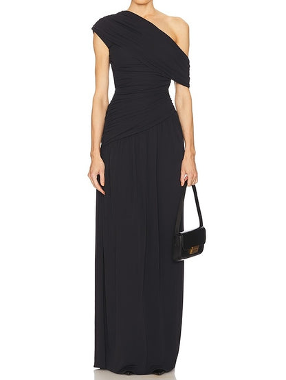 Elegant Off-Shoulder Maxi Dress
