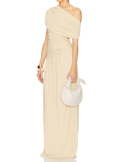 Elegant Off-Shoulder Maxi Dress