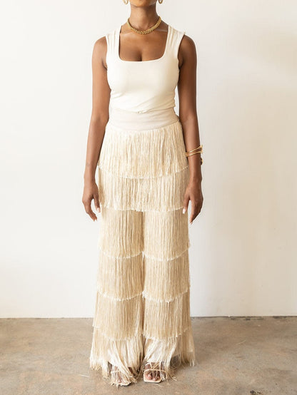 Hiza Fringe Pants