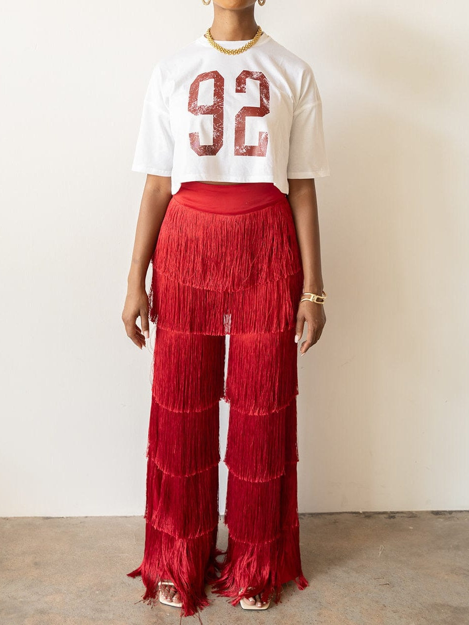 Hiza Fringe Pants