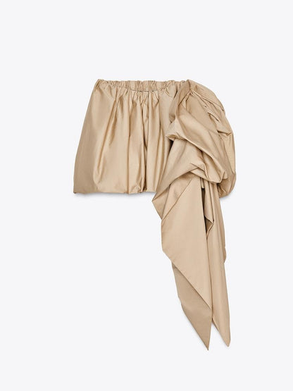 Balloon Skirt With Bow