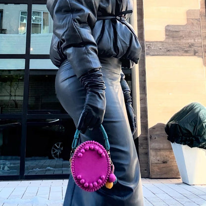 Three-color Handbag