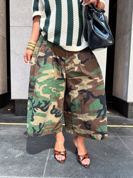 Big Pocket Camouflage Cargo Shorts