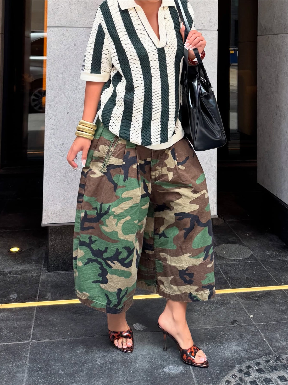 Big Pocket Camouflage Cargo Shorts