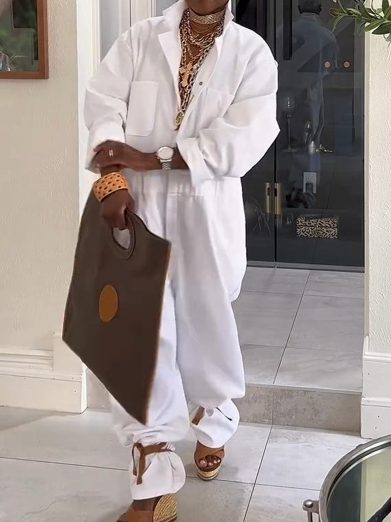 Vintage White Jumpsuit