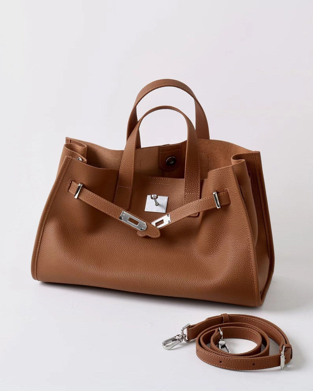 Square Leather Handbag