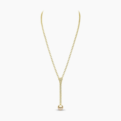 South Sea Pearl And Diamond Zip Necklace