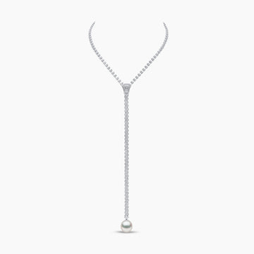 South Sea Pearl And Diamond Zip Necklace