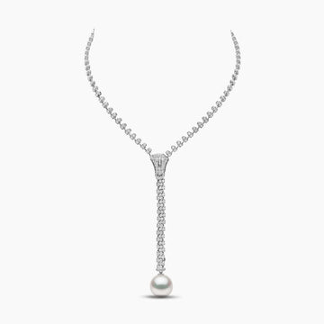 South Sea Pearl And Diamond Zip Necklace