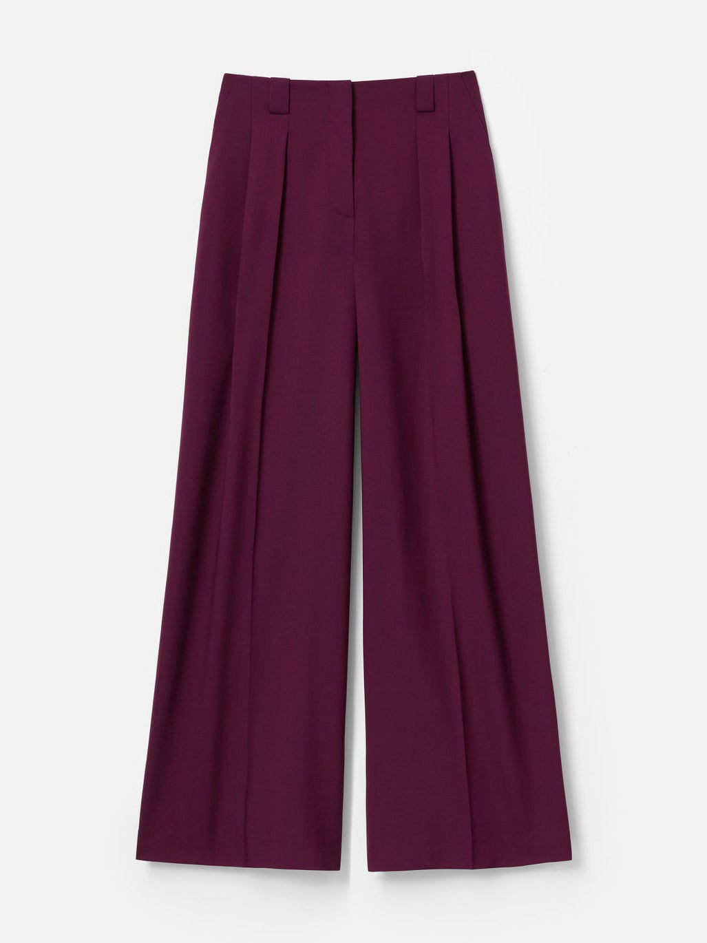 Nappa Leather Three Pocket Blazer + Tropical Wool Wyatt Wide Leg Pant