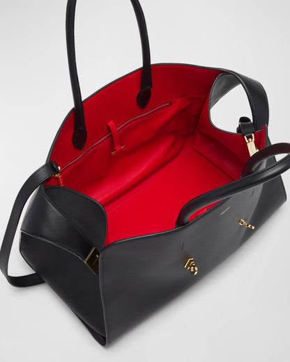 Hug Leather Top-Handle Bag