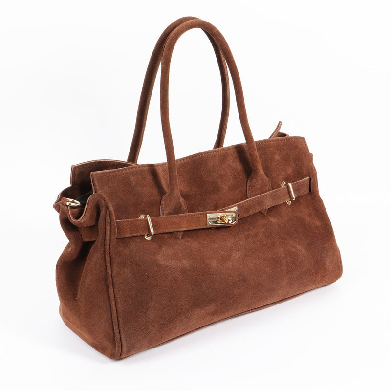 Italian Luxury Suede Handbag