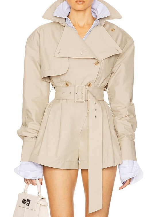 The Short Trench Jumpsuit