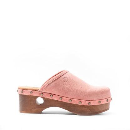 Split Suede Leather Clogs