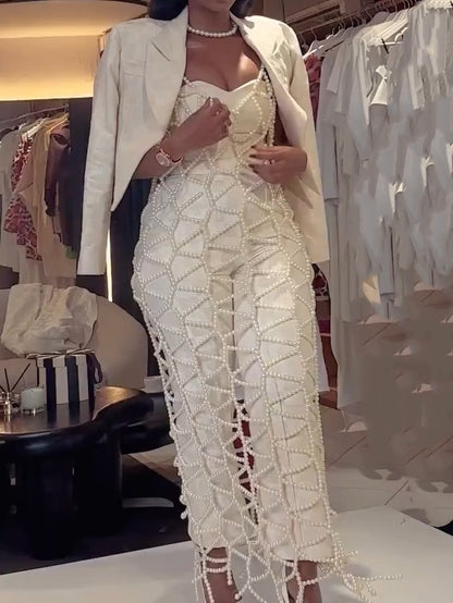 Elegant White Jumpsuits