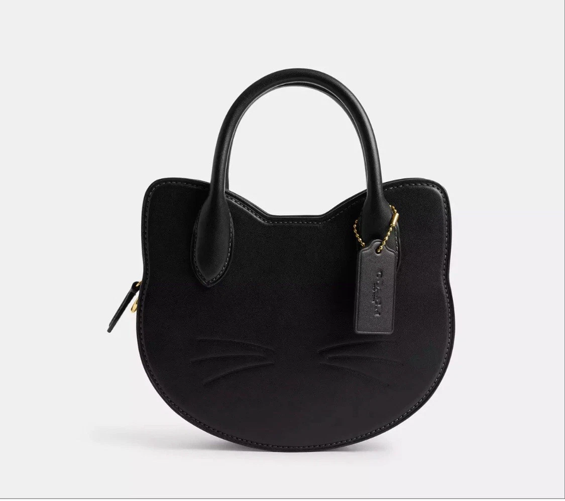 Halloween Cat Head Crossbody Bag