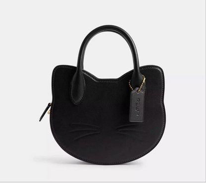 Halloween Cat Head Crossbody Bag