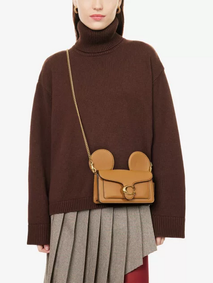 Mickey Tabby Leather Cross Body Bag