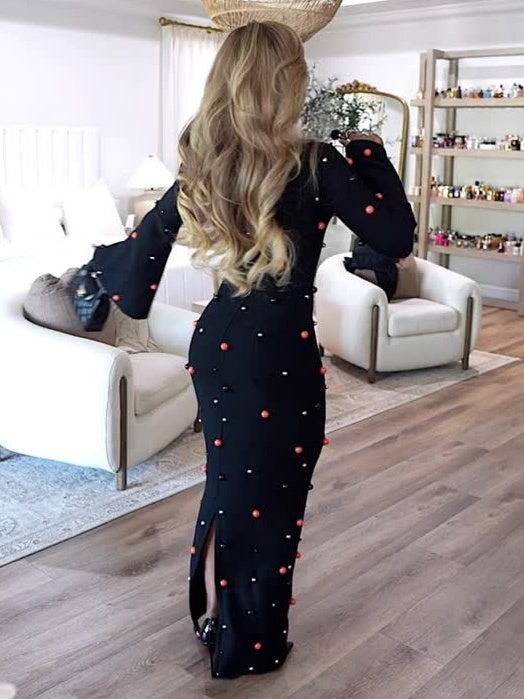 Iden Long Sleeved Maxi Dress