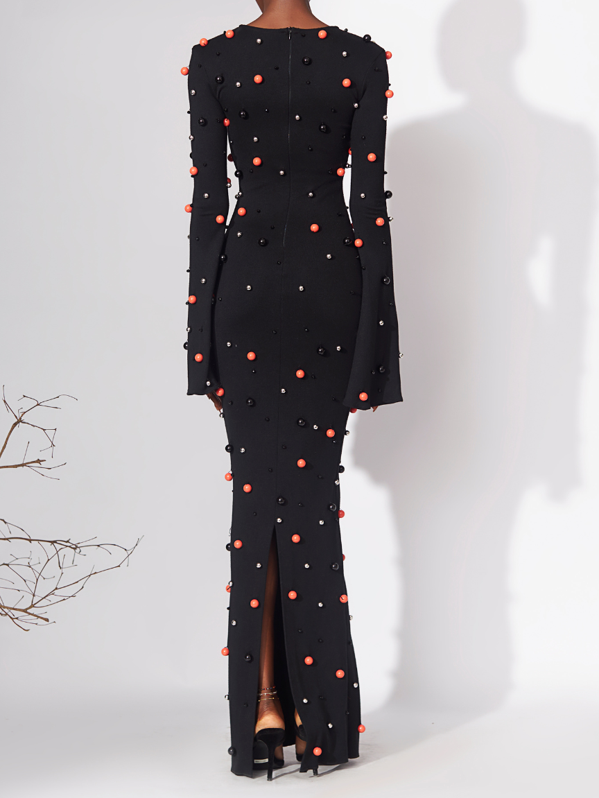 Iden Long Sleeved Maxi Dress