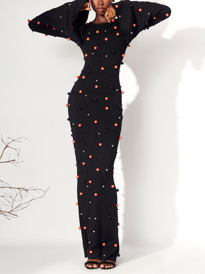 Iden Long Sleeved Maxi Dress