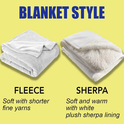 Winter Themed Blanket With Candy Canes And Bows