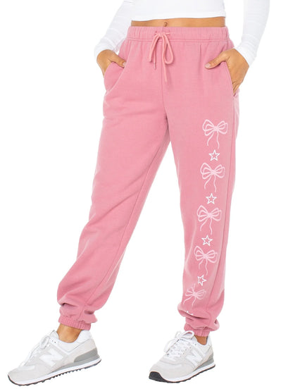 Knit Long Sleeve Top And Joggers Pajama Set