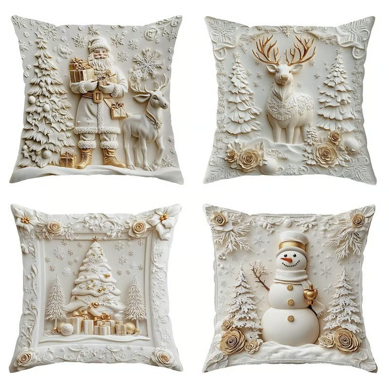 Christmas Themed Cushion Cover