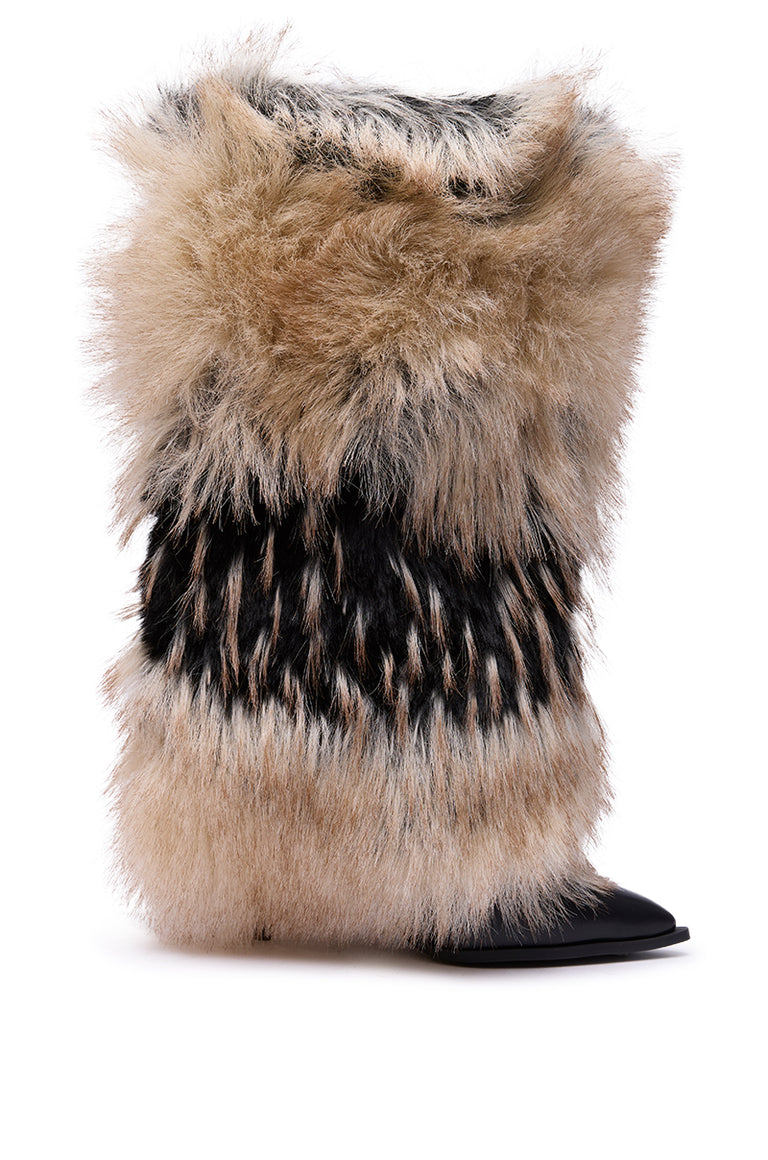 MULTI FUR STILETTO BOOT