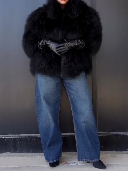 Black Fur Coat