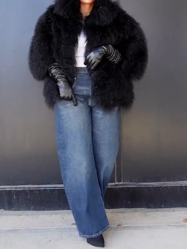 Black Fur Coat