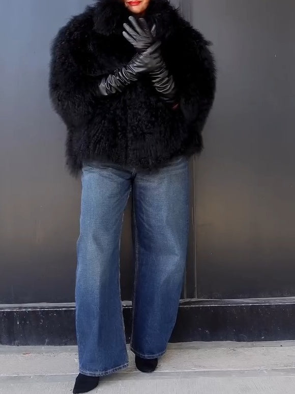 Black Fur Coat