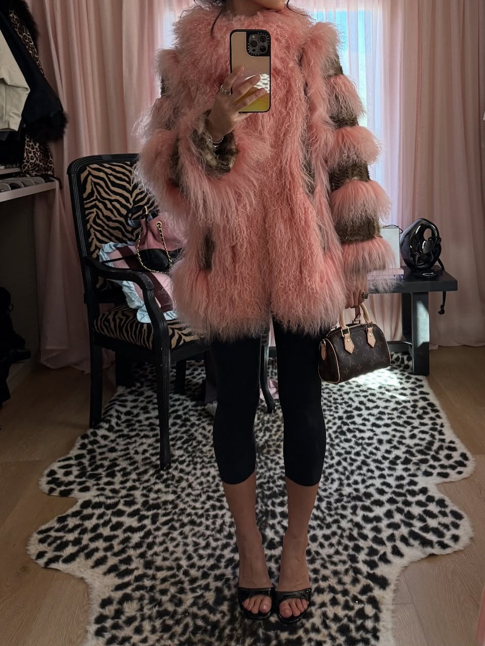Pink Fur Coat