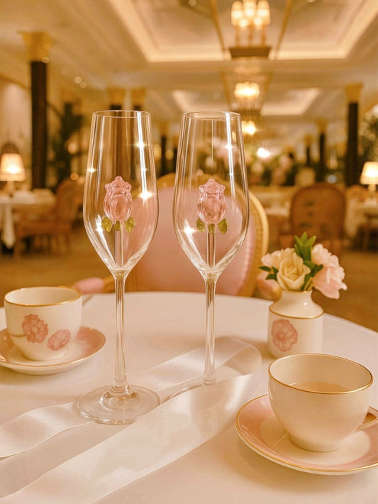Rose Champagne Glass Set Of 2