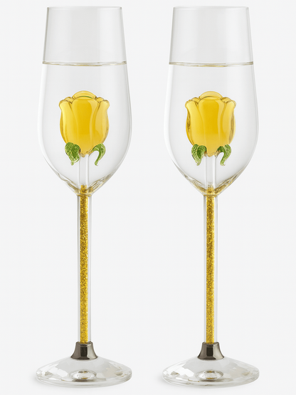 Rose Champagne Glass Set Of 2