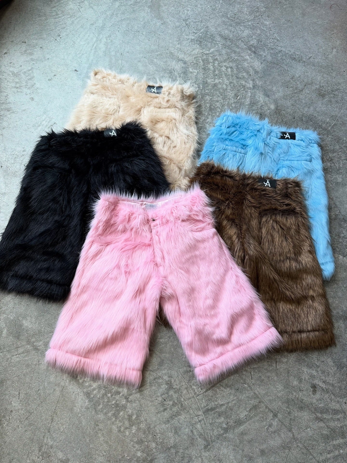 Faux Fur Pants