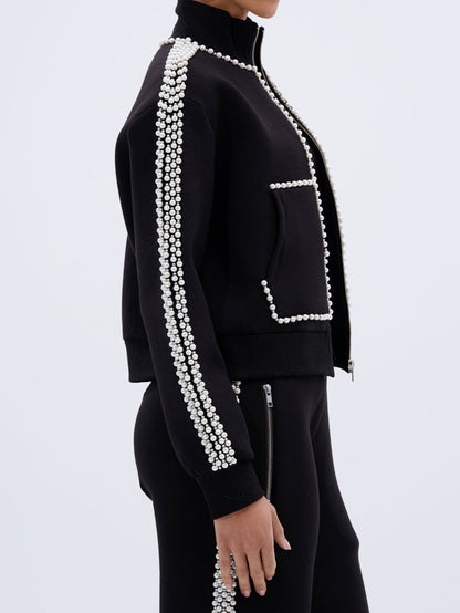 Pearl Zip Up Sweatshirt